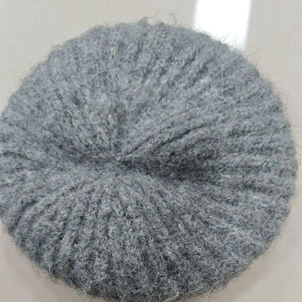 Keep Warm Women Knitted Beret Plush Painter Artist Hats Vintage Warm Knit Cap Creative Gift