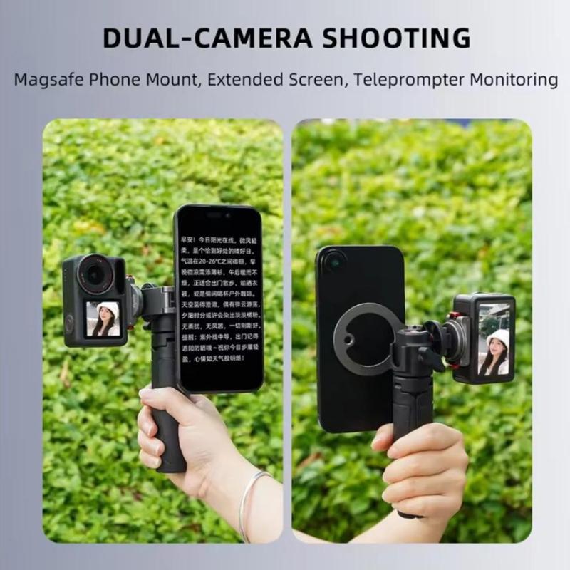 Aluminum Alloy Action Camera Bracket Featuring Bidirectional Suction Effortless Setups for Outdoor Sports and Adventure