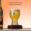 Shangqi Luxury Football Theme Beer Glasses, Set of 2