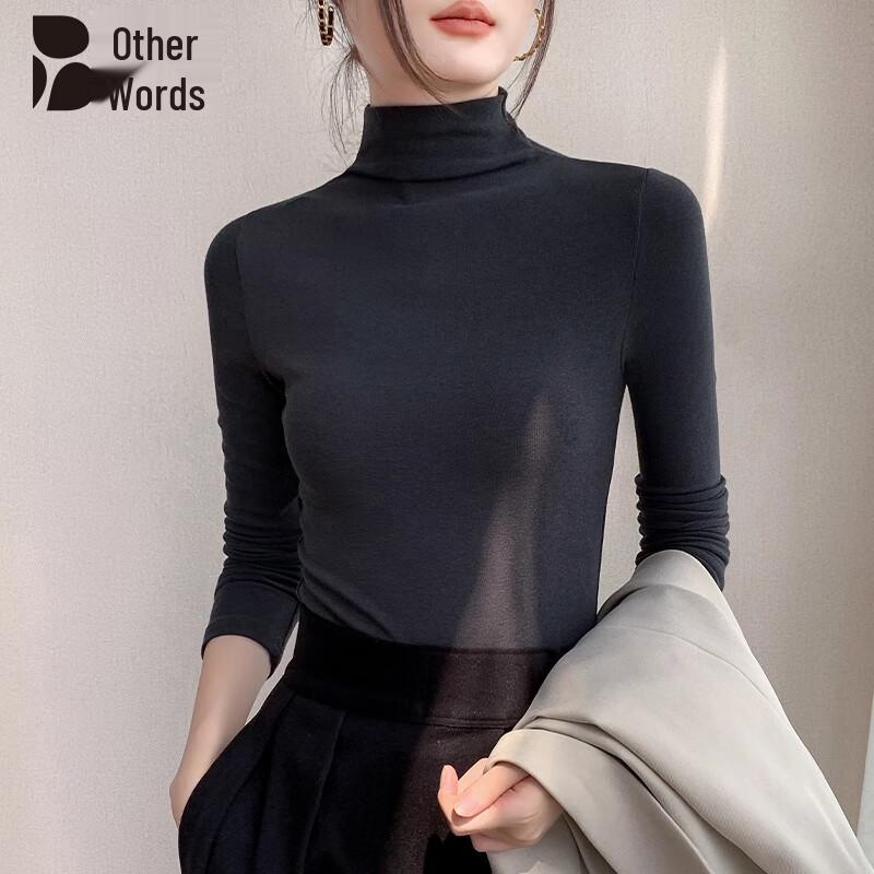 Women s Brushed Mock Neck Long-Sleeve Base Layer Top 2XL