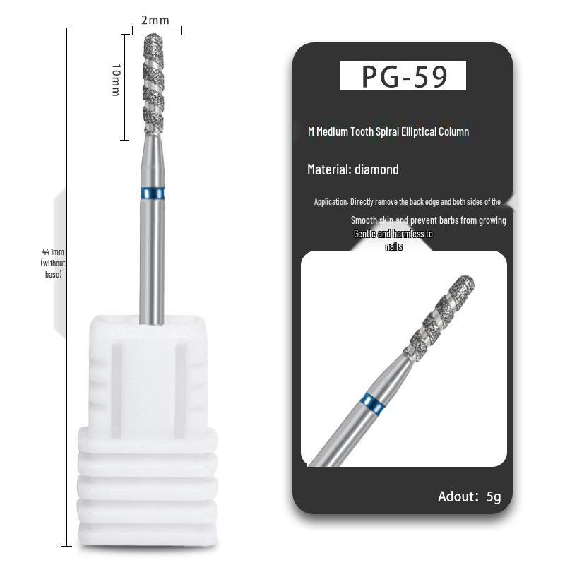 Russischer Diamantschleifer Maniküre-Werkzeug zur Nageloberflächen-Vorbehandlung
