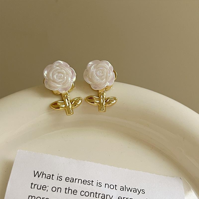 Cercei Ciucuri Floare Golă Acul de Argint Modă Personalitate Vânt Rece Cercei Lungi Temperament Cercei Avansați