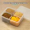 Divided Serving Tray Container with 4 Removable Compartments Food Grade BPA Free Heat-Resistant
