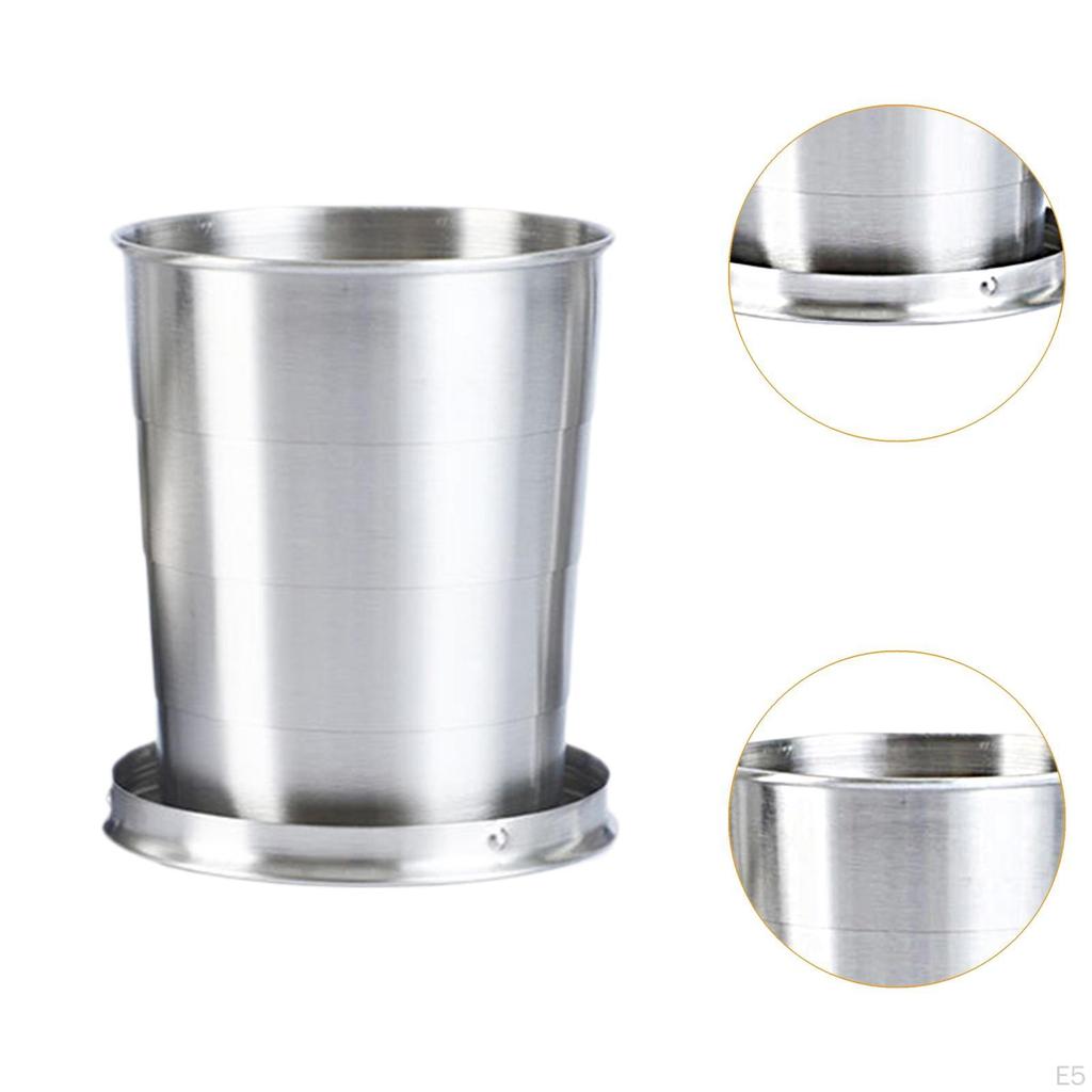 Collapsible Wine Glass Keychain Portable Drinkware for Outdoor Activities