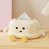 Creative Napkin Dispenser Spring Structure Tissue Box Cover Elegant Napkin Organizer Paper Towel Storage Container