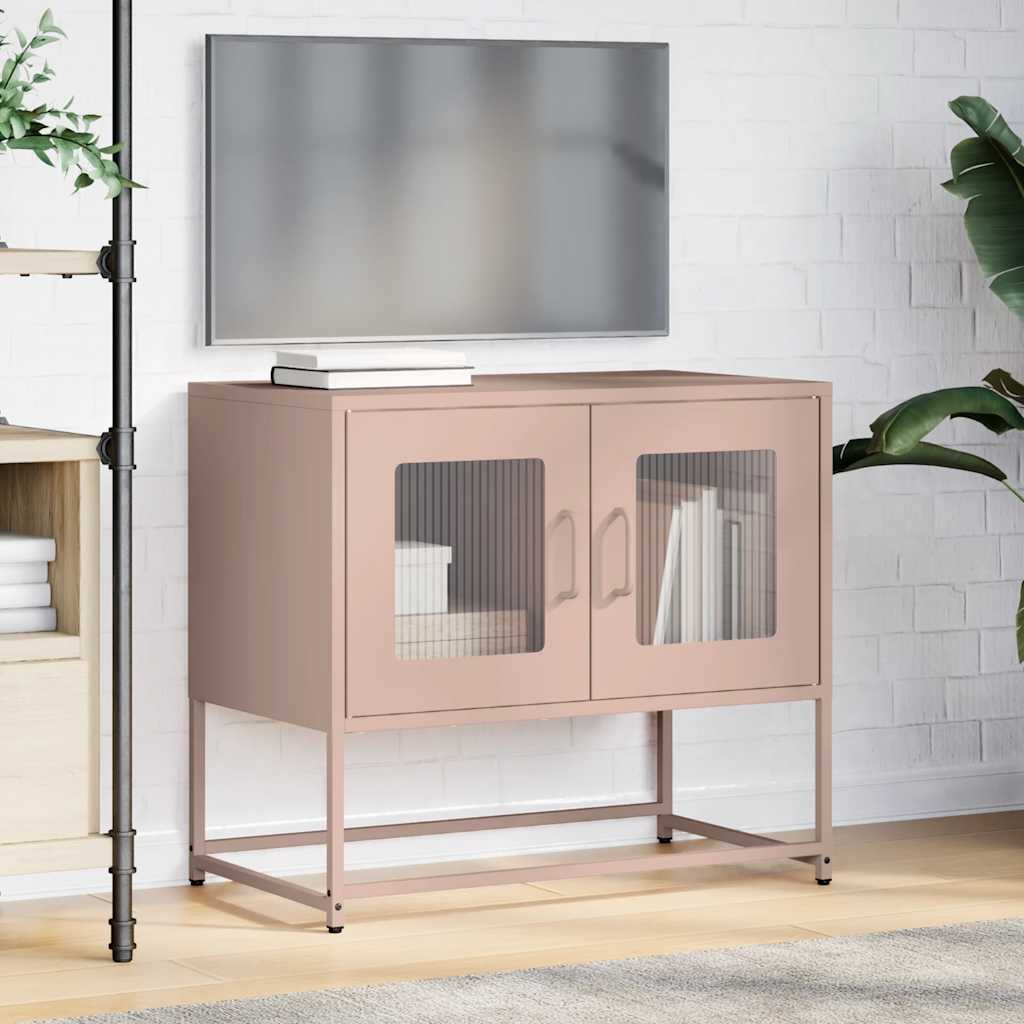 Pink TV Stand 68 X 39 X 60.5 Cm Cold Rolled Steel