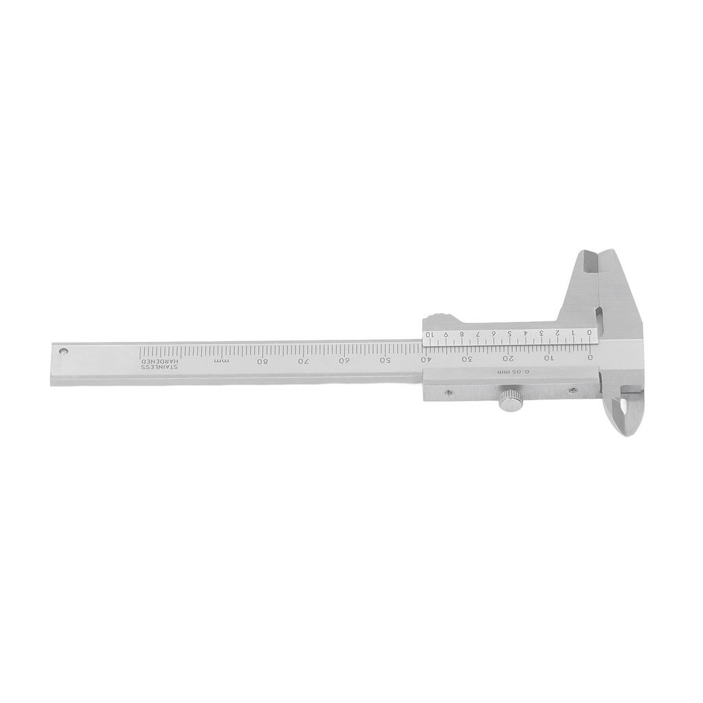 Pocket Vernier Caliper Dual Scale Stainless Steel Measuring Tool for Step Depth Diameter 0‑80mm 0.05mm