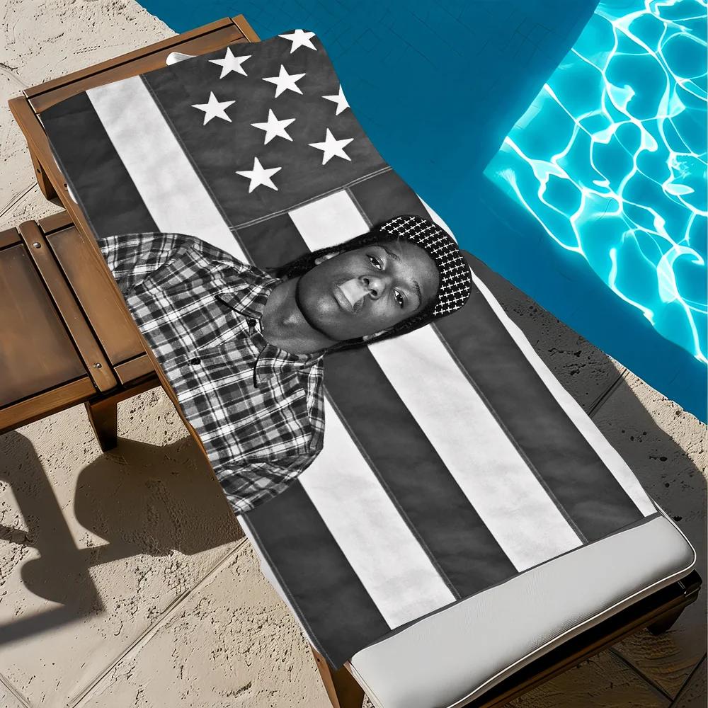 A-Asap R-Rocky Zanger Handdoek Zwembad Strandhanddoek Draagbaar Snel Sneldrogend Zand Buiten Reizen Zwemdeken Dunne Mat Badhanddoek 50x100cm(20x40in) white