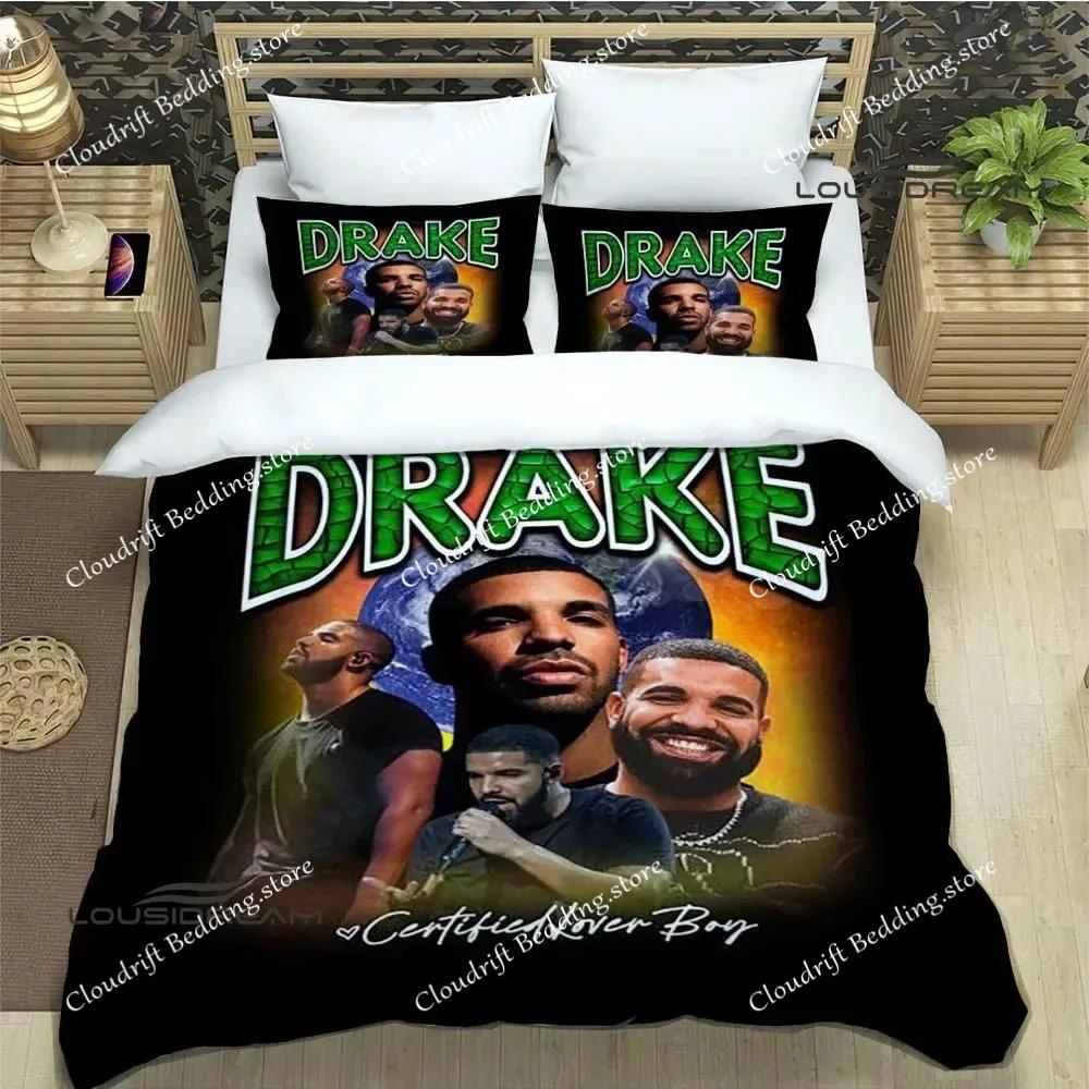 Rapper Drake 3D Printed Bedding Sets Exquisite Bed Supplies Set Duvet Cover Bed Comforter Set Bedding Set Luxury Birthday Gift