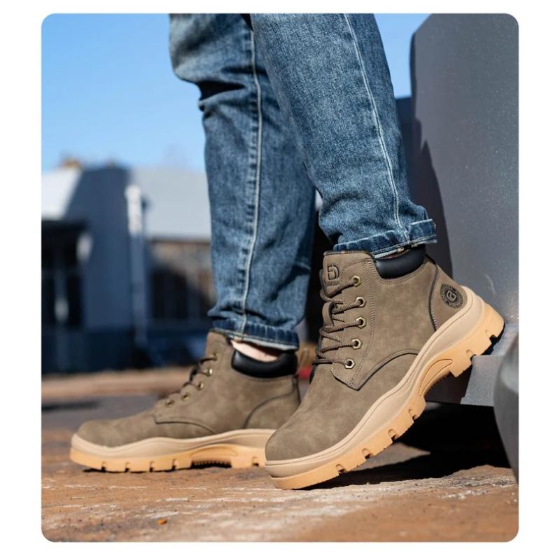 Steel Toe Shoes Winter Safety Shoes for Men Anti Smash Puncture Proof Safety Boot for Engineers Protective Indestructible Shoes