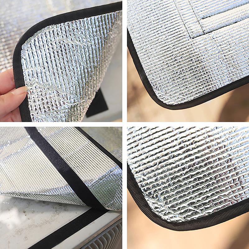 Outdoor Air Conditioner Protective Cover Durable Al Foil Insulation Film Water Resistant Air Conditioner Outer Cover Rain Cover