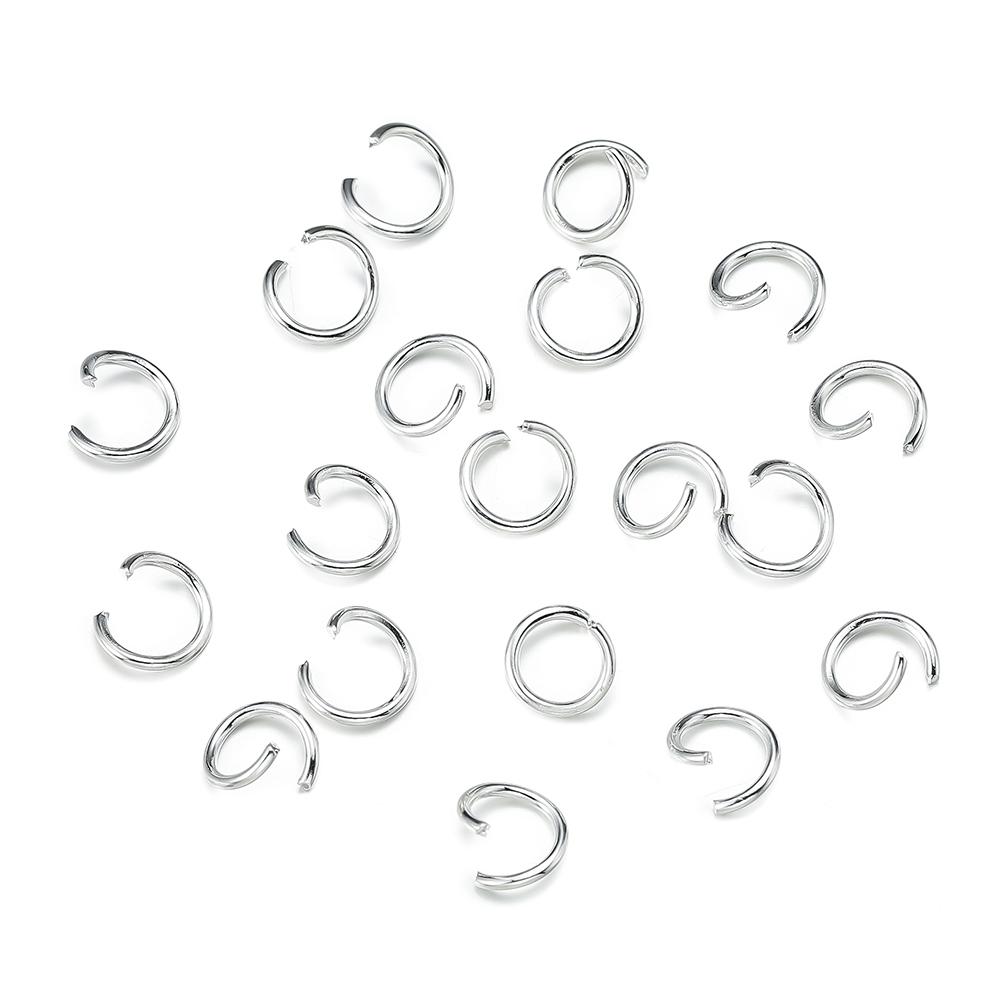 200pcs/Lot 4/5/6/8/10mm Iron Open Ring Split Rings Connectors for Bracelet Necklace Earrings DIY Jewelry Making Accessories