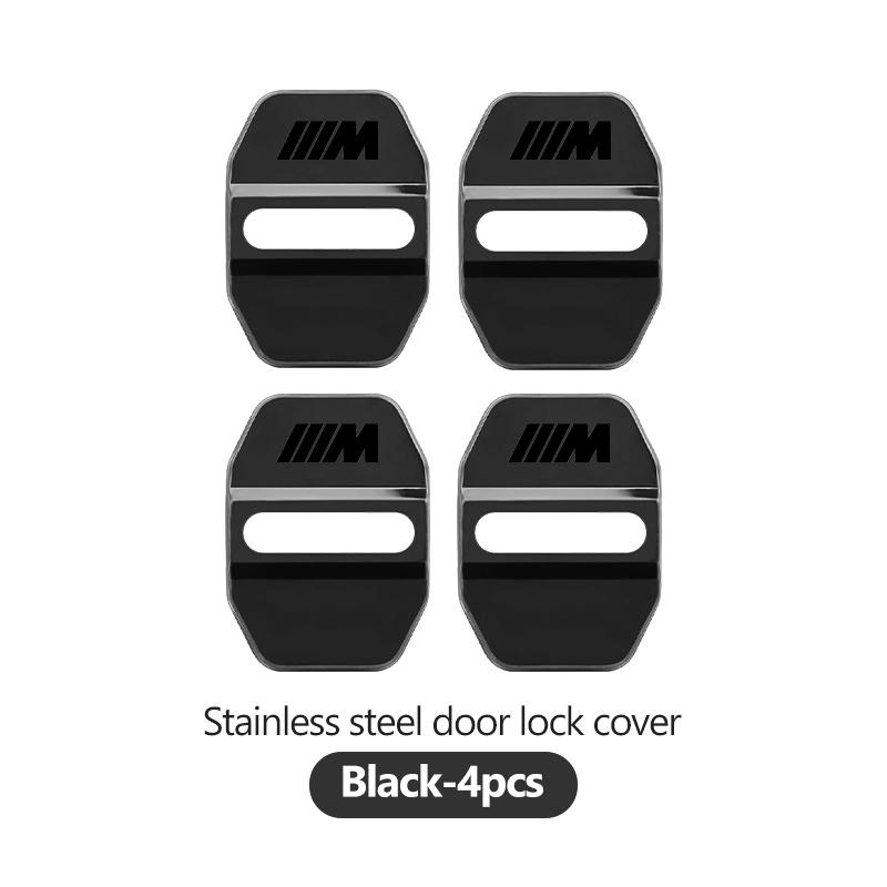 4pcs Car Car Door Lock Cover Stainless Steel Protection Case For BMW M 1 3 4 5 6 7 Series X1 X3 X4 X5 G20 G38 F48 E36 E39