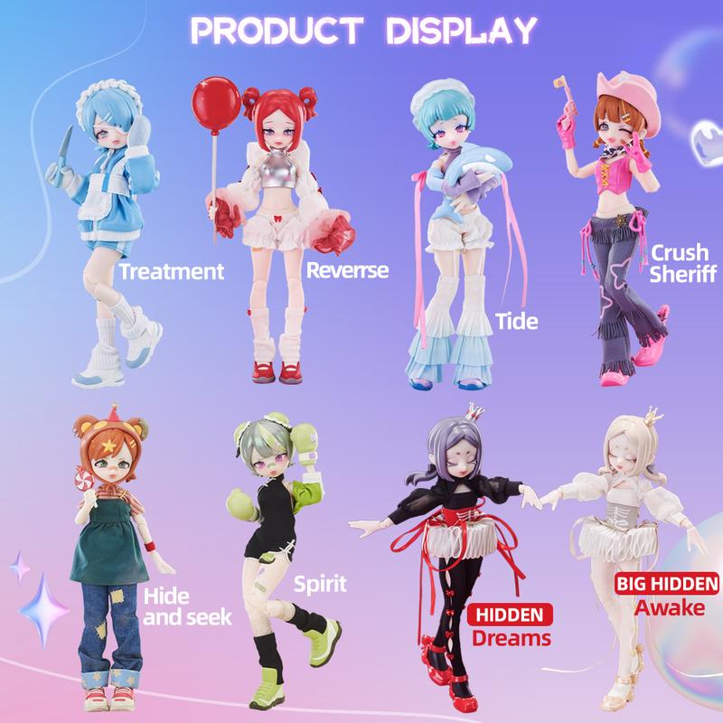 Dream Park Series Blind Box Bjd Movable Doll Kawaii Model Garage Kit Anime Trendy Toy Figurines Boy Girl Surprise Gift