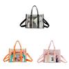 Pvc Transparent Beach Bag With Inner Zipper Pocket For Summer Outings
