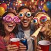 Plastový Materiál Šílené Brýle Party Dekorace Žertovné Brýle Parodické Hračky Šílené Oči Rekvizity Dětské Dárky