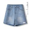 Women's High-Waisted A-Line Denim Shorts - Summer 2025, Loose, Wide-Leg, Trendy & Lightweight