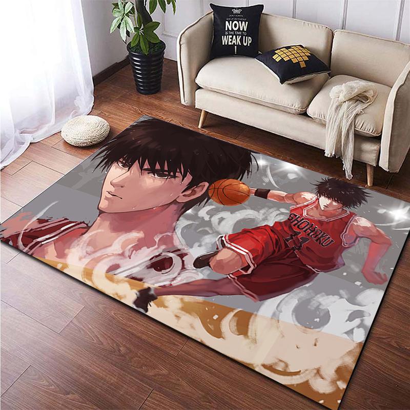 Slam Dunk Digital Painting Carpet for Living Room Large Area Rug Black Soft Carpet Home Decoration Mats Boho Rugs Picnic