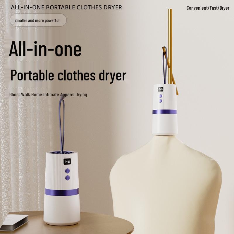 Portable Mini Automatic Clothes Dryer for Home and Dorm - Ideal for Baby Clothes