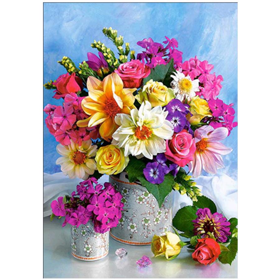 

Повний 5D Diy Алмазний живопис Різні квіти Мозаїка Вишивка Вишивка хрестиком Домашній декор Ручна робота Подарунок 30x40cm