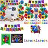 Friends Rainbow Theme Birthday Party Supplies Balloon Banner Cake Toppers Decor