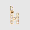 1 PC Stainless Steel & Natural Stone Capital Letter A-Z Charms Pendants DIY Necklace bracelet Jewelry Making Findings 8mm Dia.