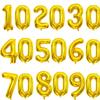 2pcs 40 Inch Number Figure Foil Balloon16 18 20 21 25 30 35 40 Years Adult Old Birthday Party Anniversary Decoration Air Balloon