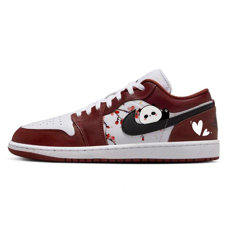 

Jordan Air Jordan 1 Comfortable Slip Resistant Abrasion Resistant Low top Vintage Basketball Shoes Unisex Red HF3148-102(Team56-) 44