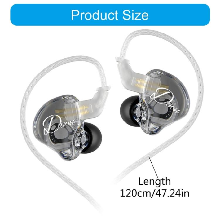 In-Ear-Kopfhörer Dynamische 10-mm-Treibereinheit Kopfhörer mit Kabelsteuerung für immersives Musik- und Spielerlebnis