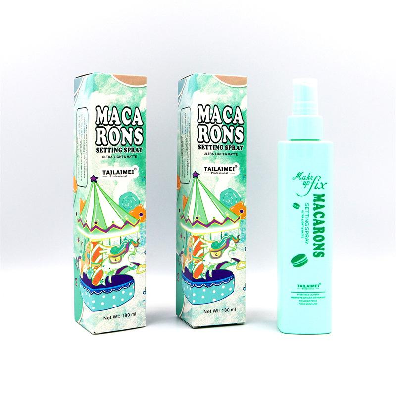 Set Makaron Spray Fissante per Trucco Reidrata a Lungo e Non Si Rimuove Facilmente