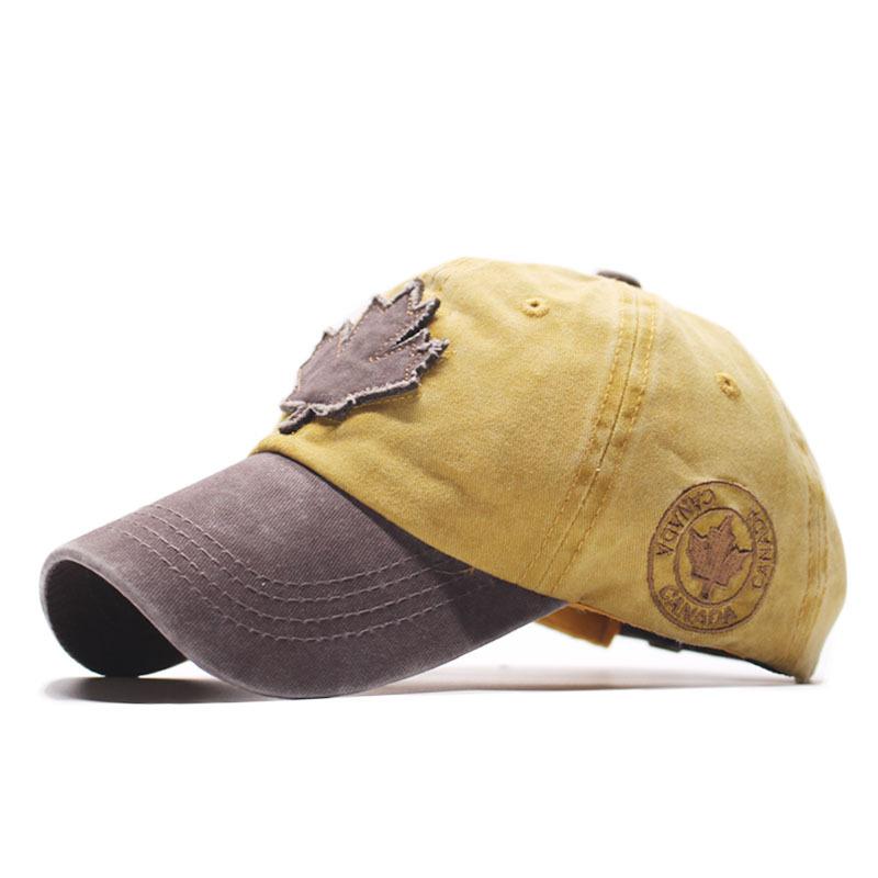 Hats Men's and Women's Washed Cloth Peaked Caps Outdoor Sunscreen Caps Casual Versatile Spring and Autumn Sunshade Color Matching Baseball Caps