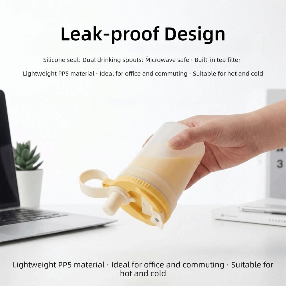 with Tea Infuser Water Bottle Plastic Drinking Bottle Portable Coffee Cup  Travel