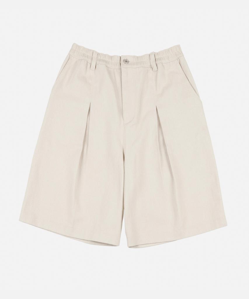 Iseuteuseobiseusyab Work Cotton Bermuda Pants - Beige