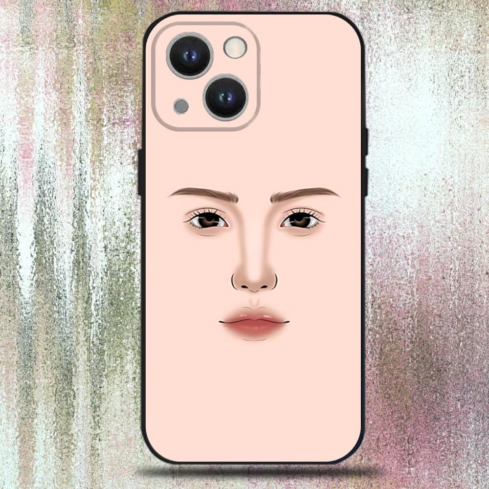 Funny Emoticons Phone Case For iPhone 16,15,14,13,12,11 Plus,Pro Max,XS,X,XR,SE,Mini,8,7,Soft Silicone Black Cover