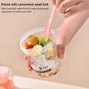 Snídaně ovoce Ovesný jogurtový salátový kelímek s víčkem lžička Dvouvrstvý úložný prostor potravin Přenosný fitness kelímek pro snížení hmotnosti