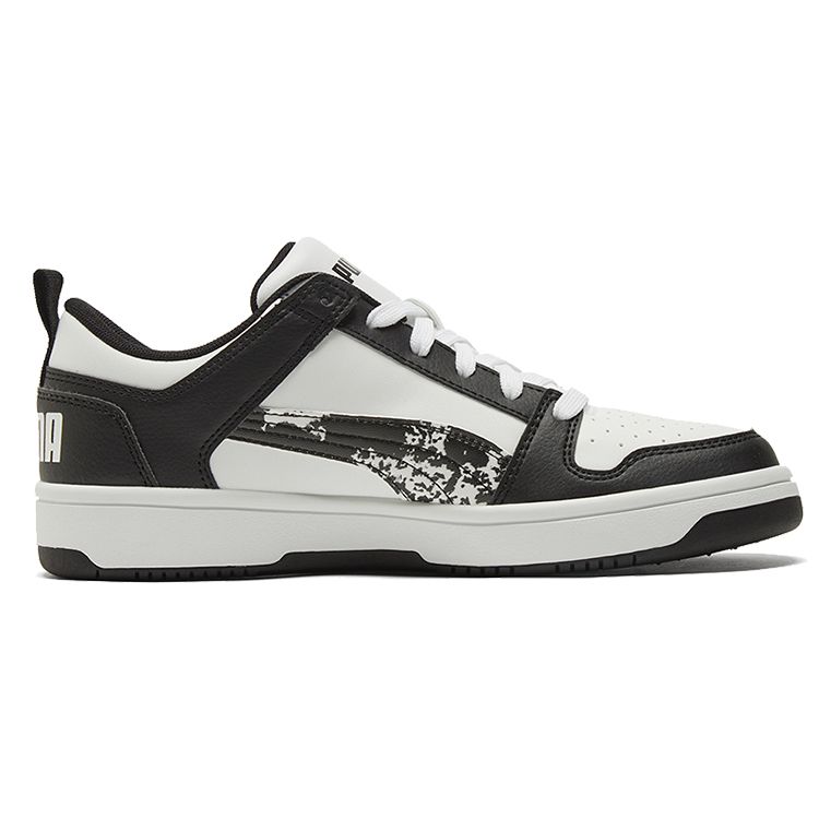 Puma Rebound LayUp Low Unisex Černá Bílá Kamufláž 368876-01