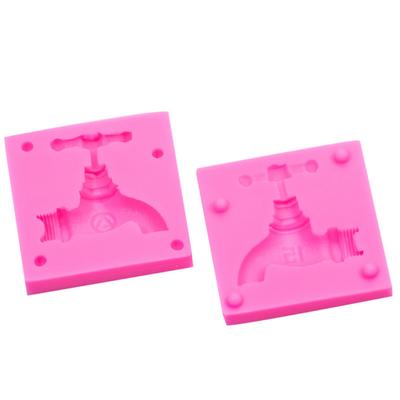 Stampo in Silicone per Modellazione Rubinetto 3D Fondente Simulazione Decorazione Cioccolato Strumenti per Cottura Torta