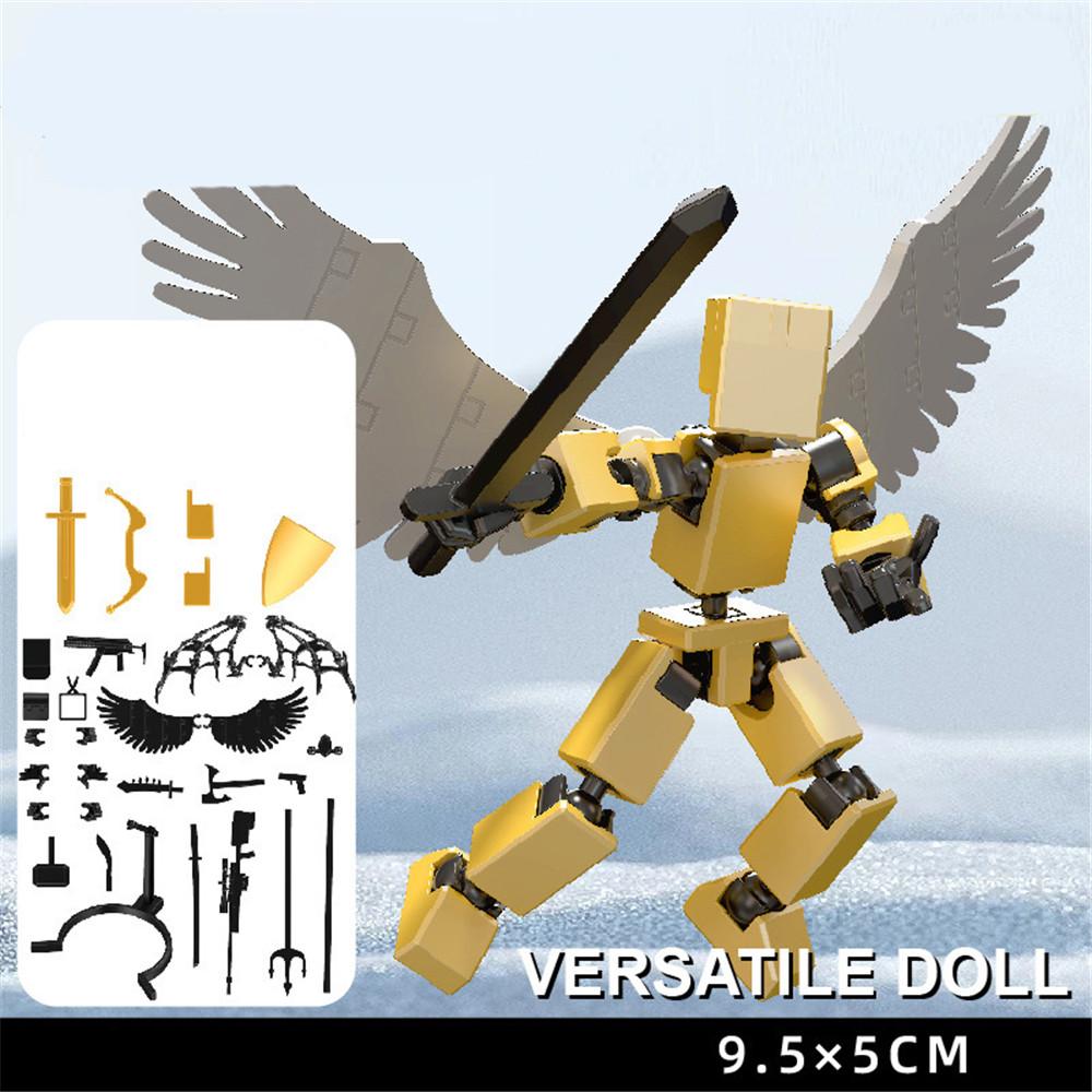Plastics Multi-Jointed Movable Shapeshift Robot 3D Printed Mannequin Figures for Toys Kids Parent-children Game Gifts Home Decor