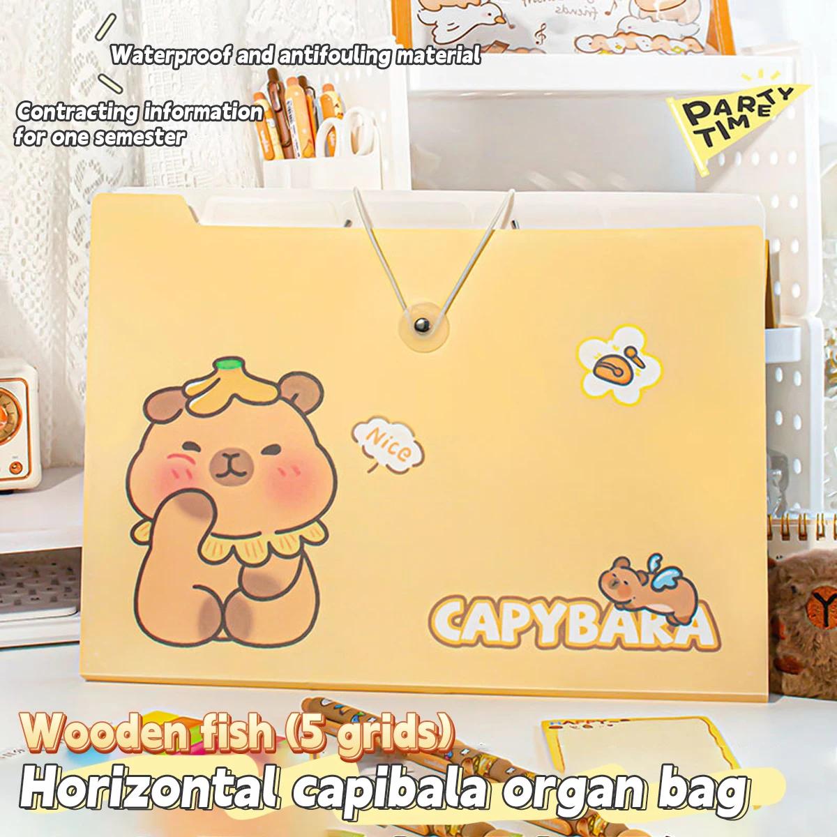 Папка-аккордеон формата А4 большой вместимости папка для классификации данных кавайная студенческая для хранения школьных контрольных работ школьные канцелярские товары 1635₽