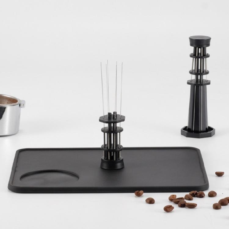 Espressokaffespadel Professionell Pulvernål Pulverfördelningsverktyg Kaffepulvernål ABS-struktur för kaffe