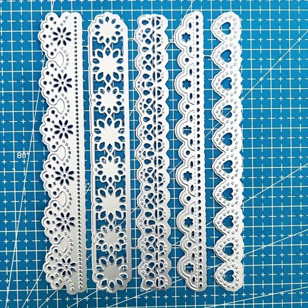Lace Border Metal Cutting Die. Scrapbook Template for DIY Card & Album Crafts.