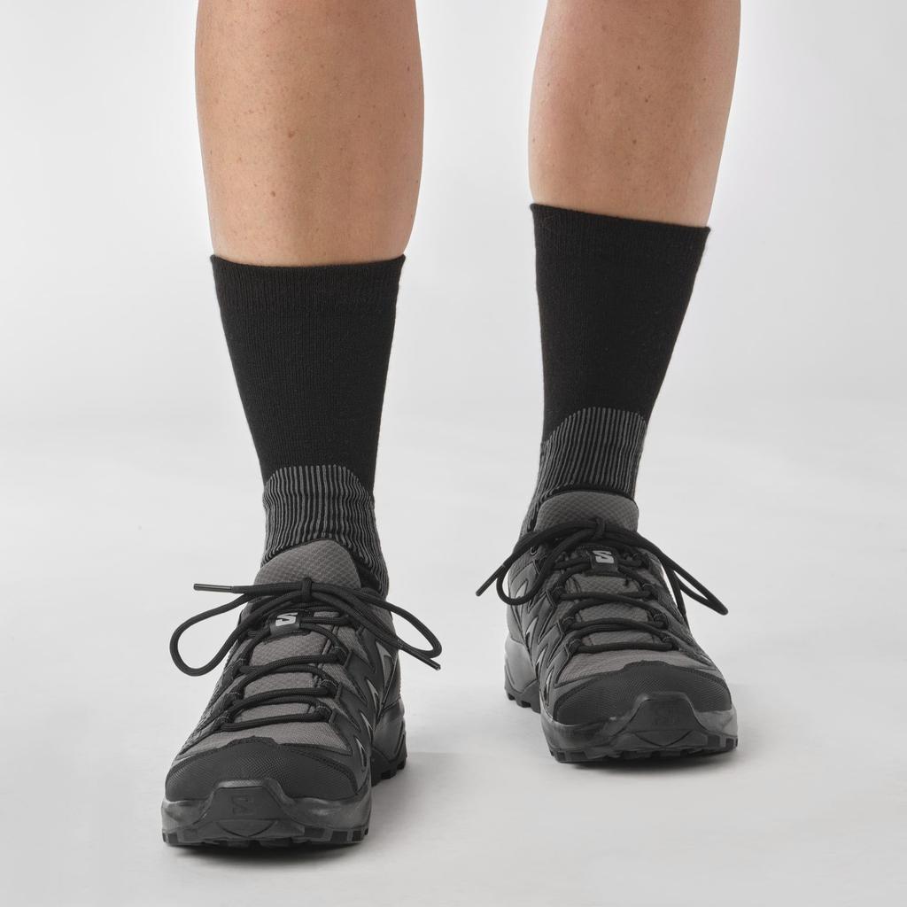 Hiking Trekking Shoes X BRAZE WOMEN Cm [Salomon] GORE-TEX Women's Magnet/Black/Black 23.5