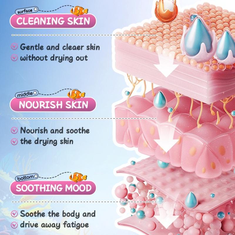 Ocean 6-piece Bath Salt Ball, Cleansing Body Fragrance Bath Salt Ball Skin Care Products