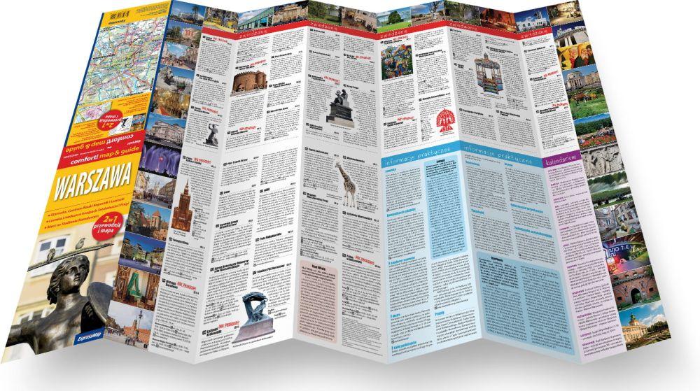 Warsaw. Laminated Map / City Plan + Mini Guide. Wyd. 2025. Expressmap