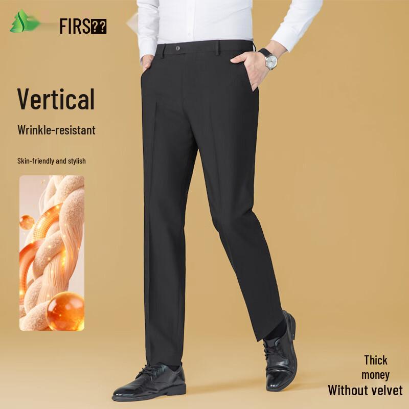 FIRS Men s Business Casual Straight-Leg Trousers 30