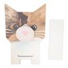 Wooden Eyeglasses Holder Cute Cat Appearance Light Spectacle Holder Stand for Storaging Glasses Rings Necklaces