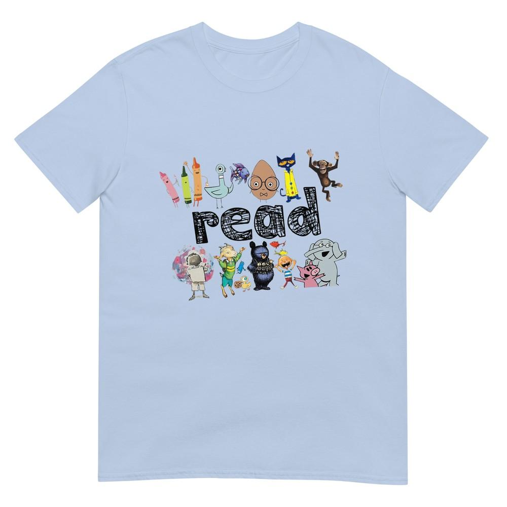 Animals Read Reading Book Library First Day Of School Kids TShirt S