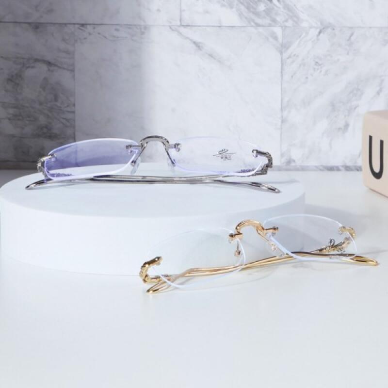 Geeksick Blue Light Blocking Glasses 01 Geek Chic Glasses - Gold