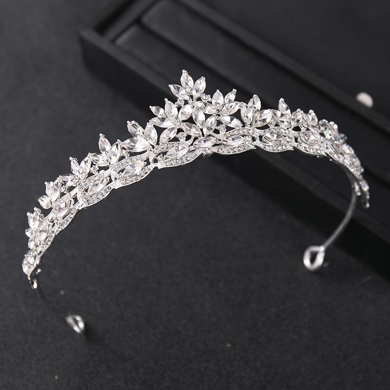 Crystal Tiaras and Crowns for Women Party Rhinestone Prom Diadem Headband Bridal Wedding Hair Accessories Jewelry Crown Tiara