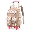 Zaino Scolastico per Bambini Zaino Cartone Animato per Studenti con Ruote Borsa Porta Libri Carina Zaino Scolastico su Ruote per Bambine Bambini Zaini con Ruote